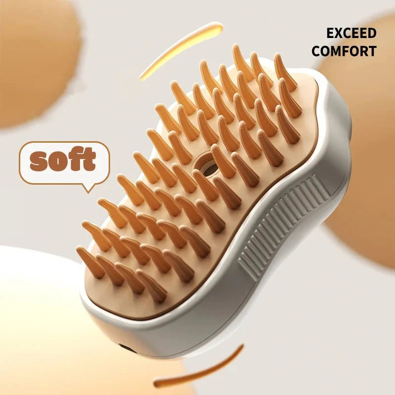 Dailypets Rechargeable 3-in-1 Pet Grooming Brush for Dogs and Cats with Steam Care