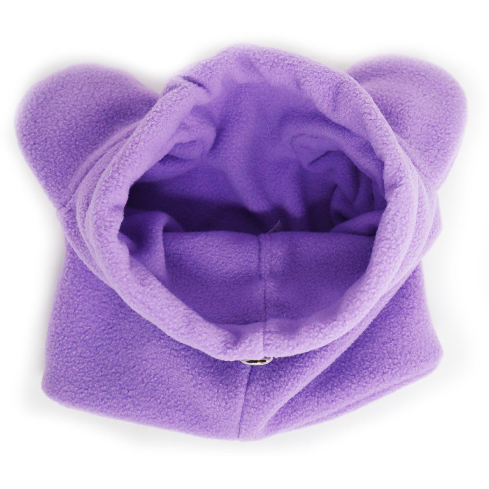 Dailypets Dog Ear Warmers Purple Soft Hood