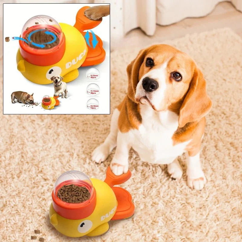 Dailypets Puzzle Feeder Toy for Dogs – Battery-Free Duck Treat Dispenser