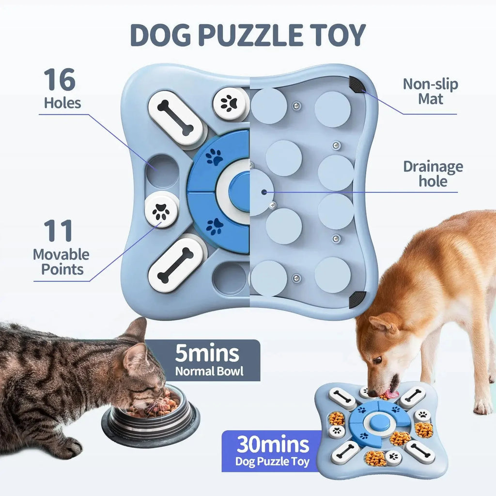 Dailypets Interactive Dog Puzzle Toy – Slow Feeder Brain Training Game