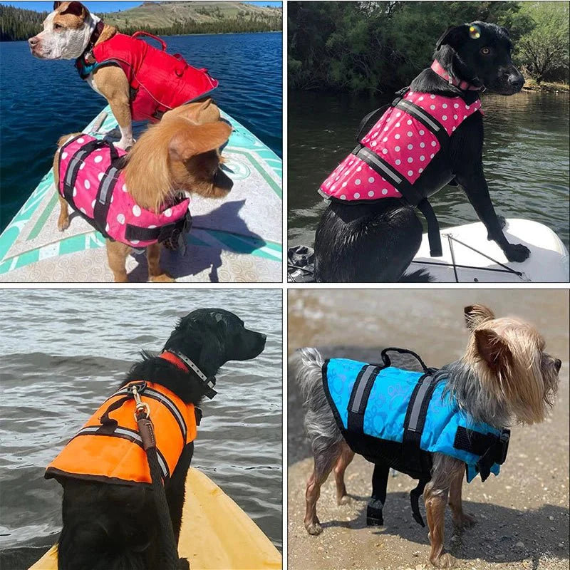 Dailypets Reflective Dog Life Jacket with Adjustable Fit for Swimming & Water Sports