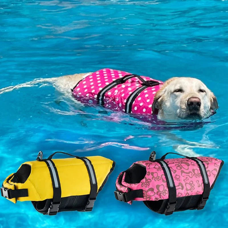 Dailypets Reflective Dog Life Jacket with Adjustable Fit for Swimming & Water Sports