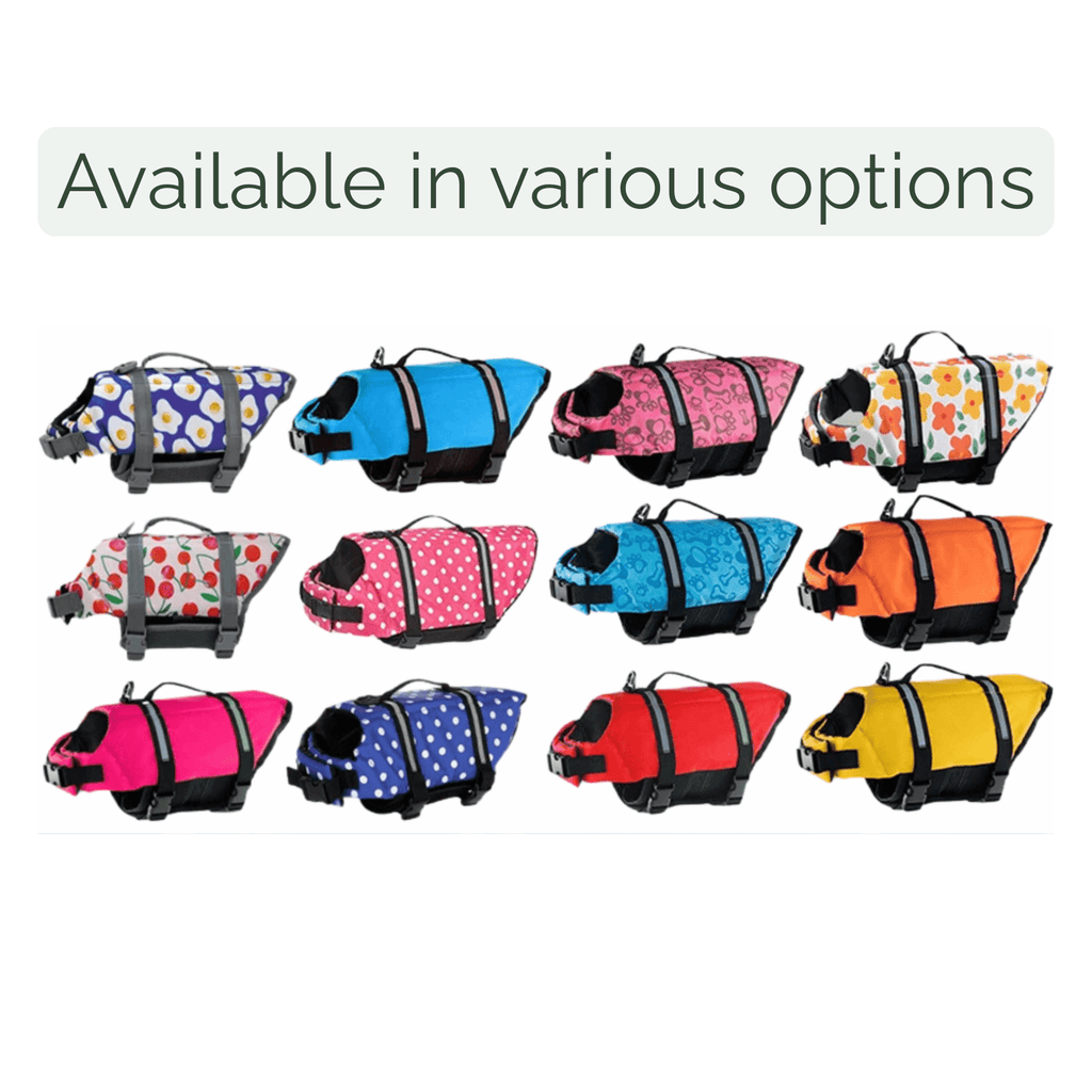 Dailypets Reflective Dog Life Jacket with Adjustable Fit for Swimming & Water Sports