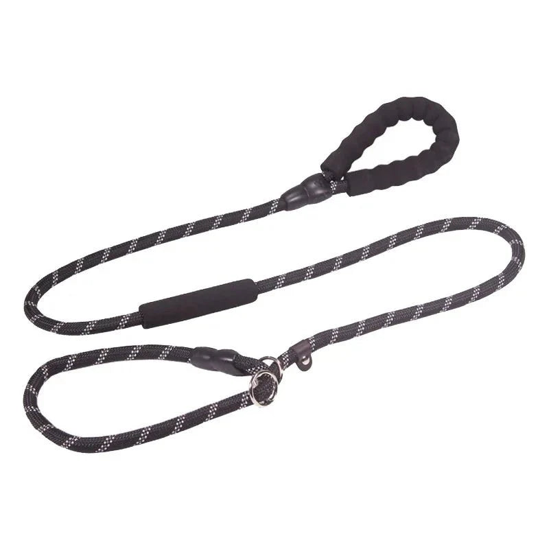 Dailypets Reflective Slip Dog Leash with Padded Handle and Adjustable Collar Loop 180 cm