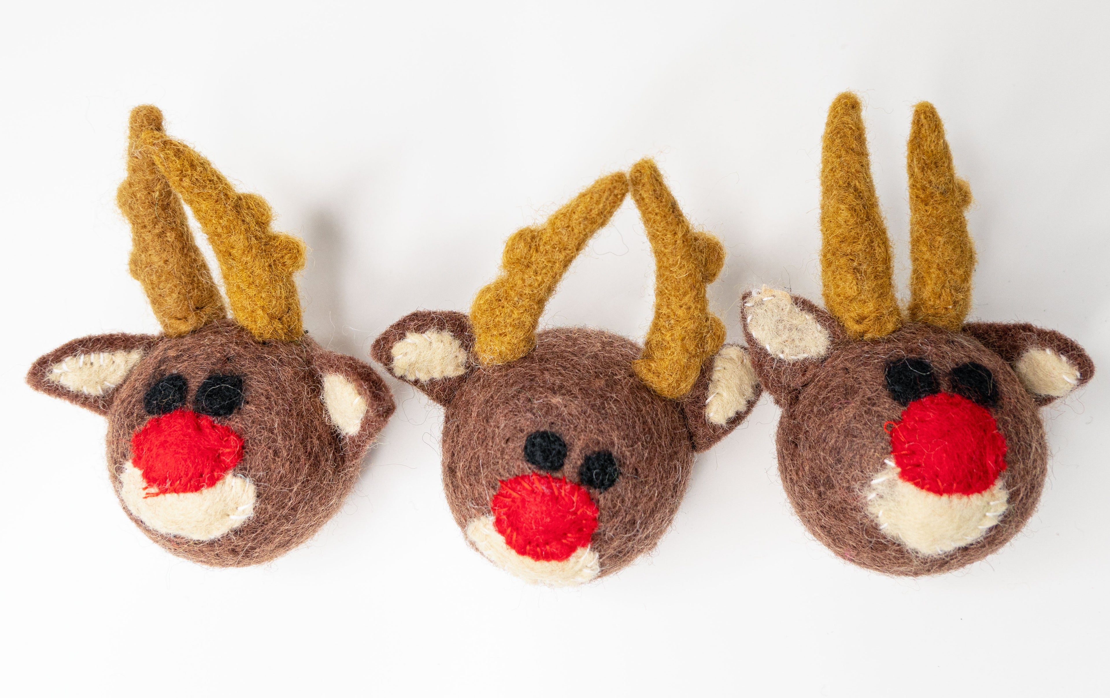 Dailypets Organic Wool Cat Toy Reindeer Design