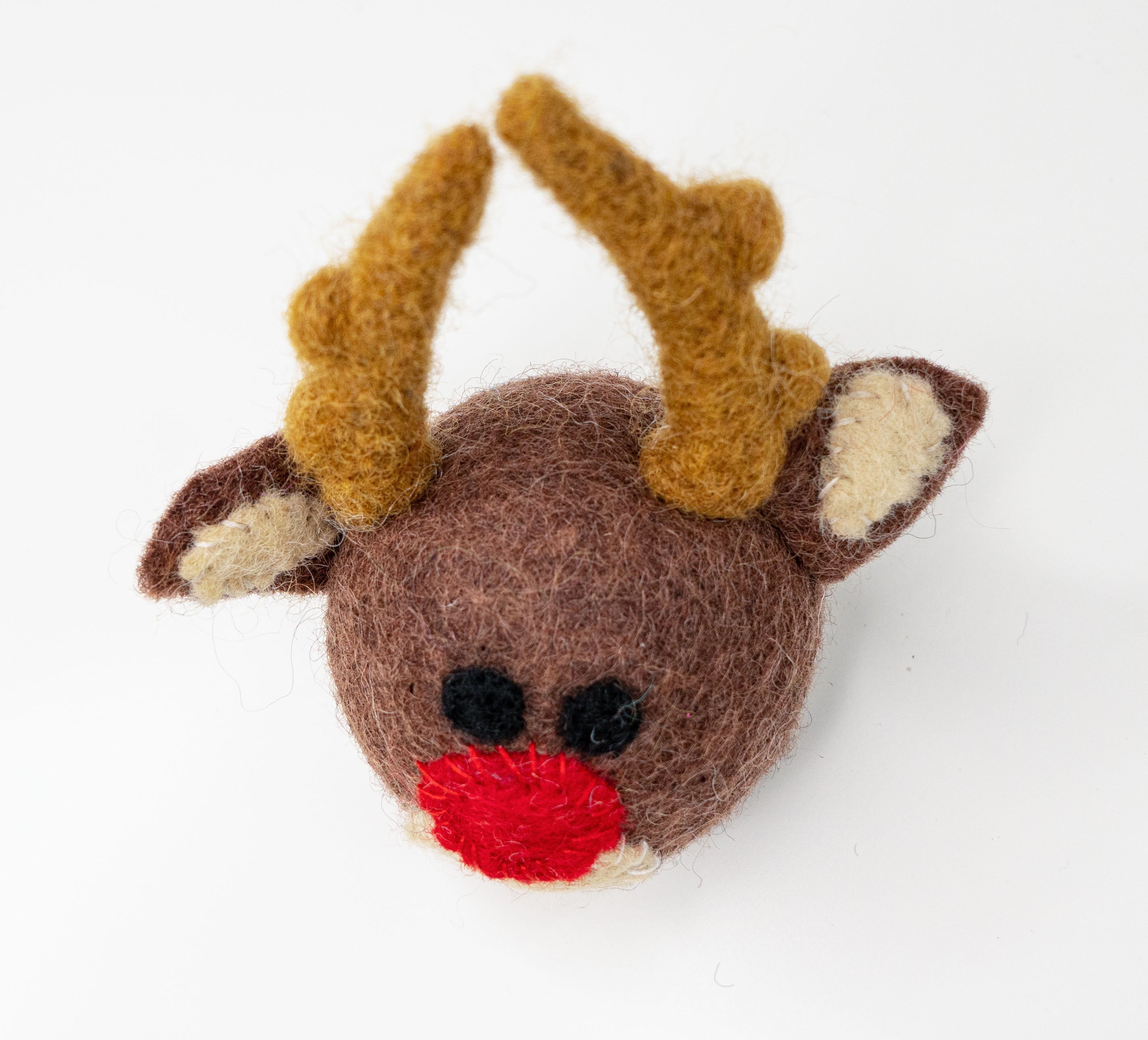 Dailypets Organic Wool Cat Toy Reindeer Design