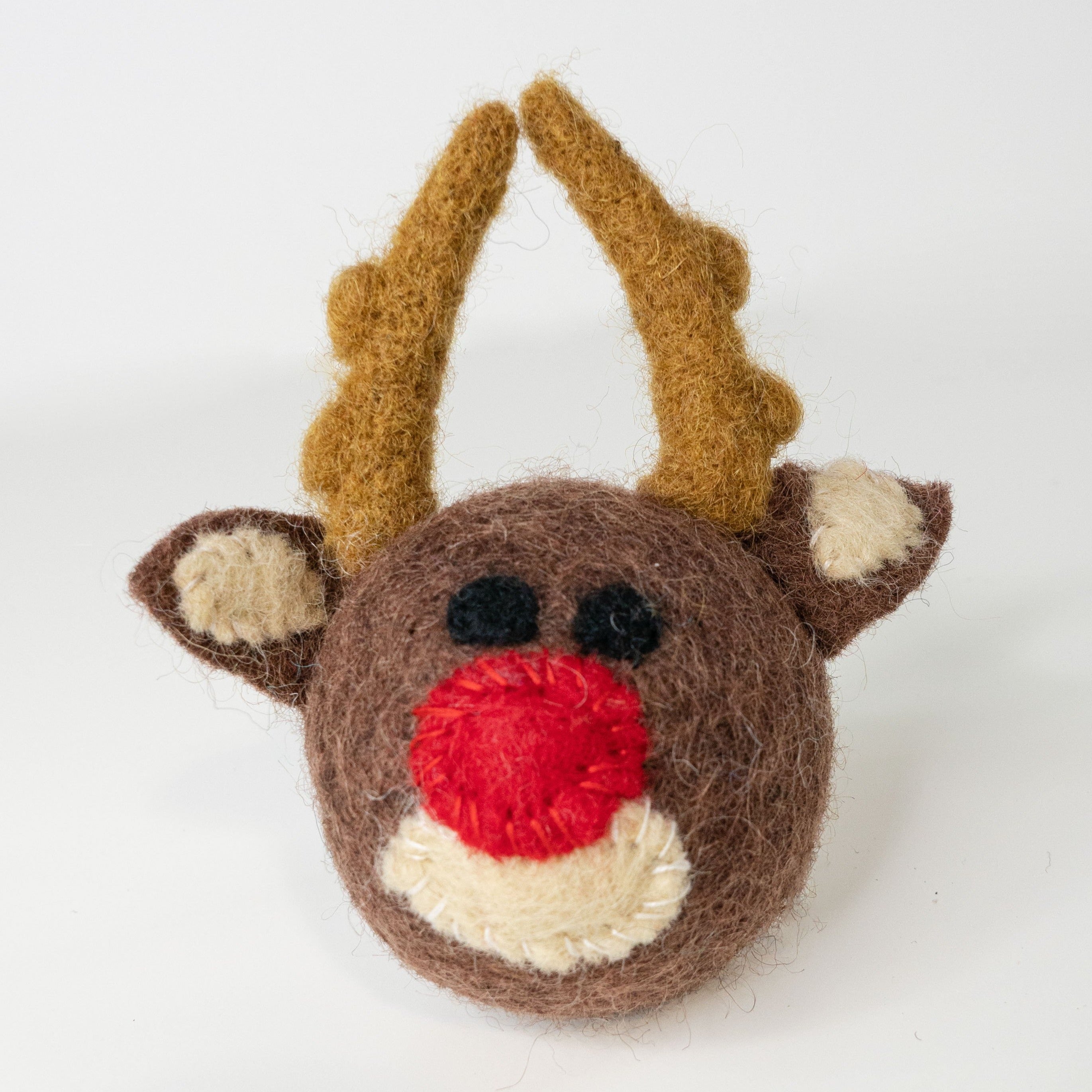 Dailypets Organic Wool Cat Toy Reindeer Design