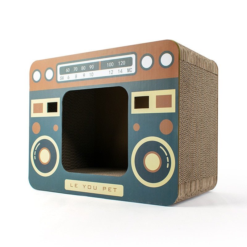 Dailypets Retro-Themed Cat Scratching House