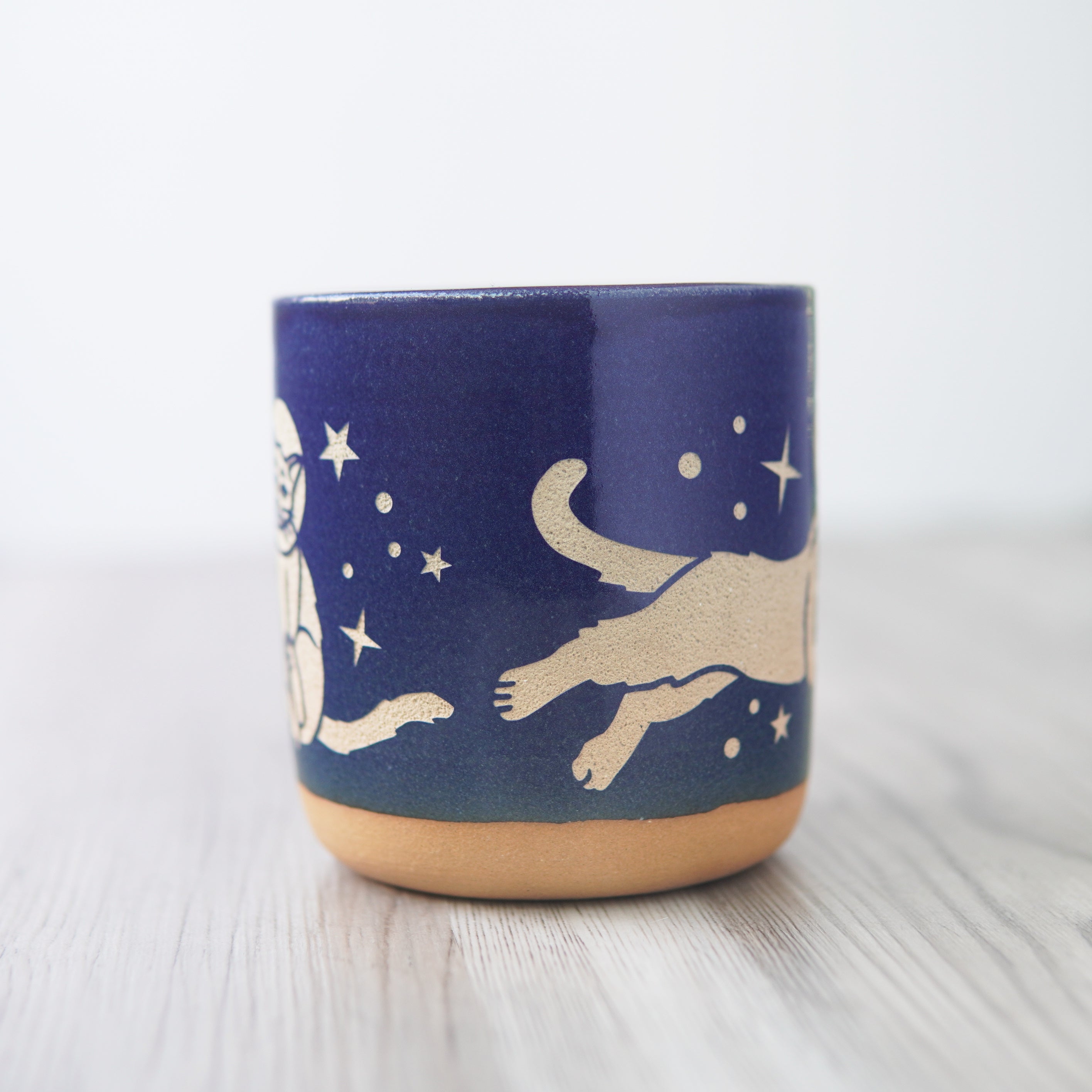 Dailypets Starry Night Cat Pottery Mug