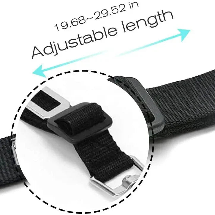 Dailypets Adjustable Car Safety Belt for Dogs and Cats with Durable Zinc Alloy Clip