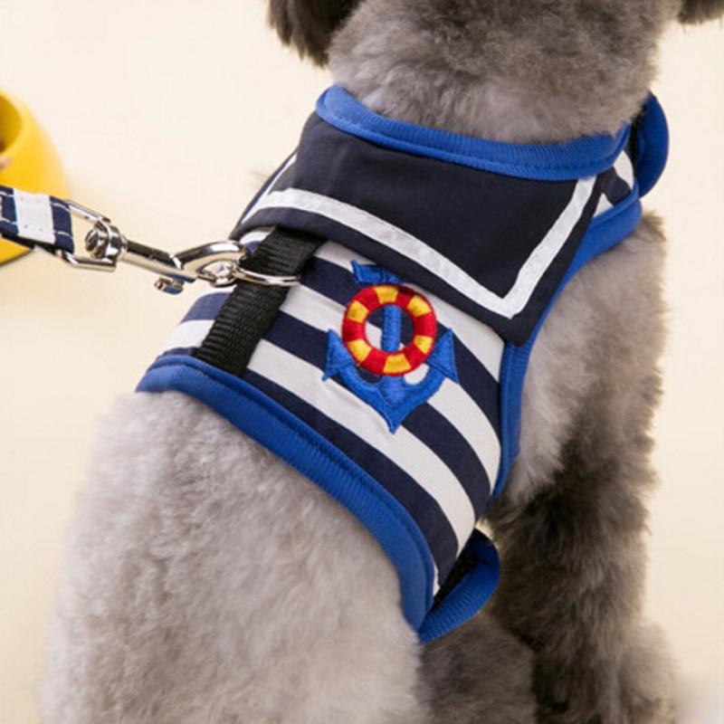 Dailypets Dog Harness Vest, Sailor Style Soft Mesh Walking Harness