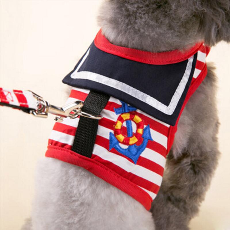 Dailypets Dog Harness Vest, Sailor Style Soft Mesh Walking Harness