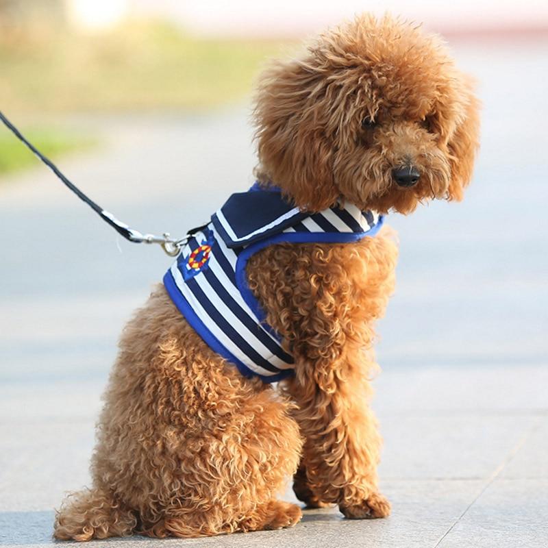 Dailypets Dog Harness Vest, Sailor Style Soft Mesh Walking Harness
