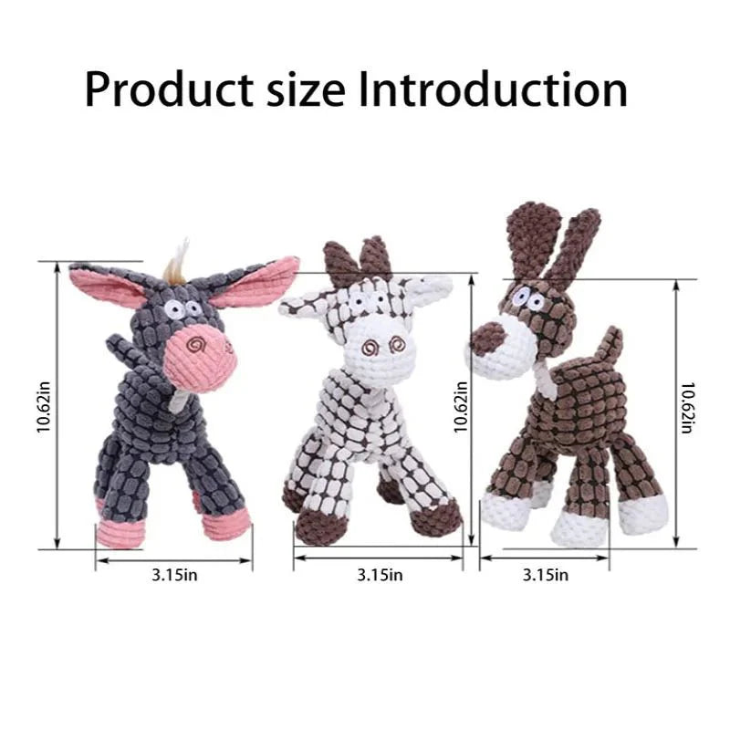 Dailypets Durable Plush Toy with Built-In Squeaker