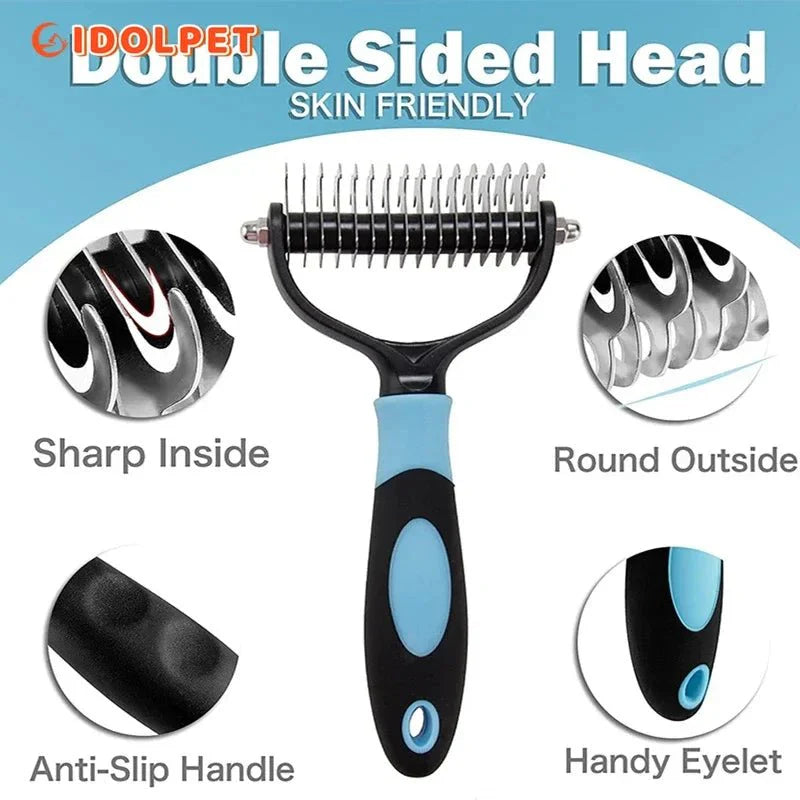 Dailypets Professional Pet Grooming Comb for Detangling and Undercoat Care Daily