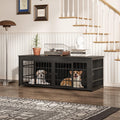 Dailypets 3-in-1 Double Dog Crate TV Stand for Medium and Large Dogs