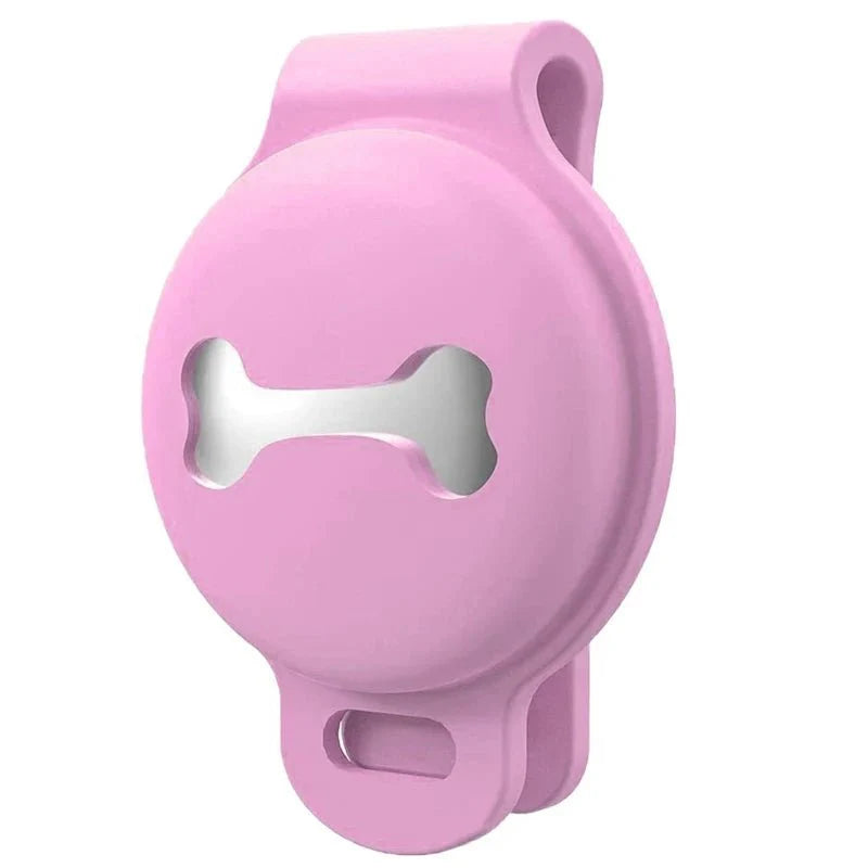 Dailypets Waterproof Silicone AirTag Pet Collar Holder with Secure Anti-Slip Clip Design