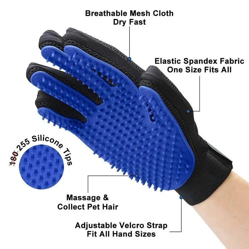 Dailypets Silicone Pet Grooming Gloves for Dogs and Cats with Gentle Massage Design