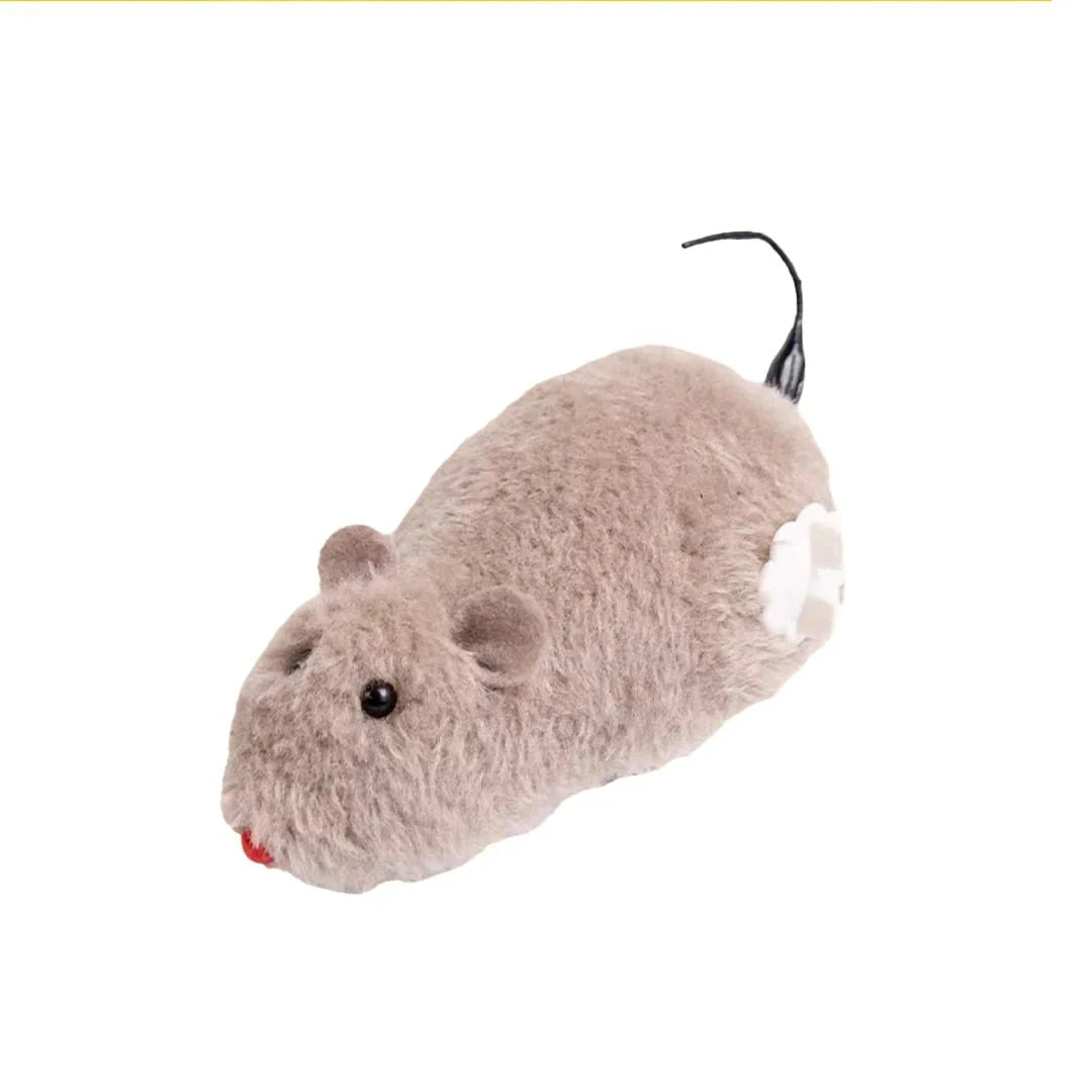 Dailypets Interactive Wind-Up Mouse Toy for Cats with Battery-Free Rolling Motion