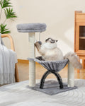Dailypets Small Multifunction Cat Tree – Deluxe Mini Cat Tower with Bed, Scratcher & Toy Ball