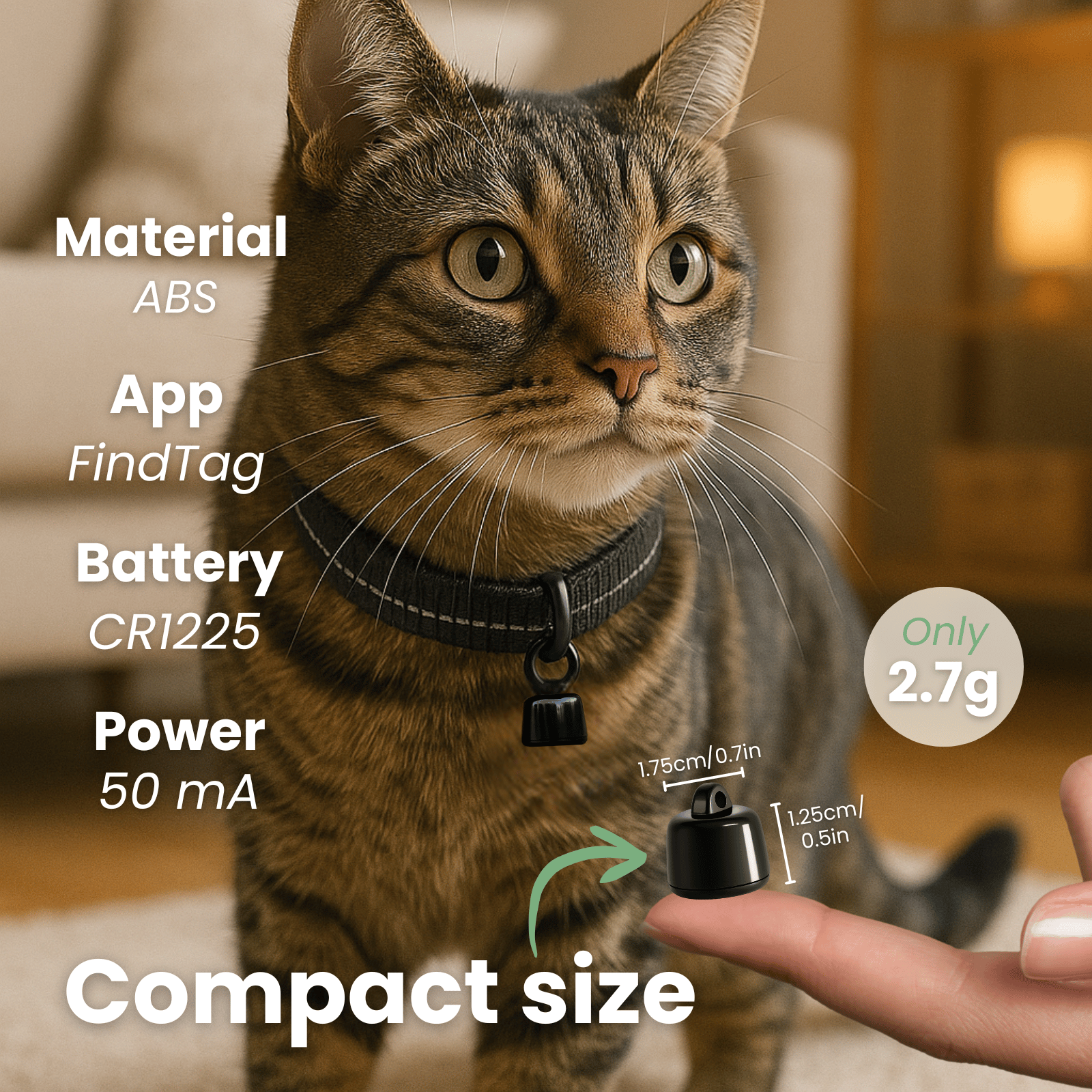 Dailypets Bluetooth Pet Tracker for Android and iPhone with Community Location Network