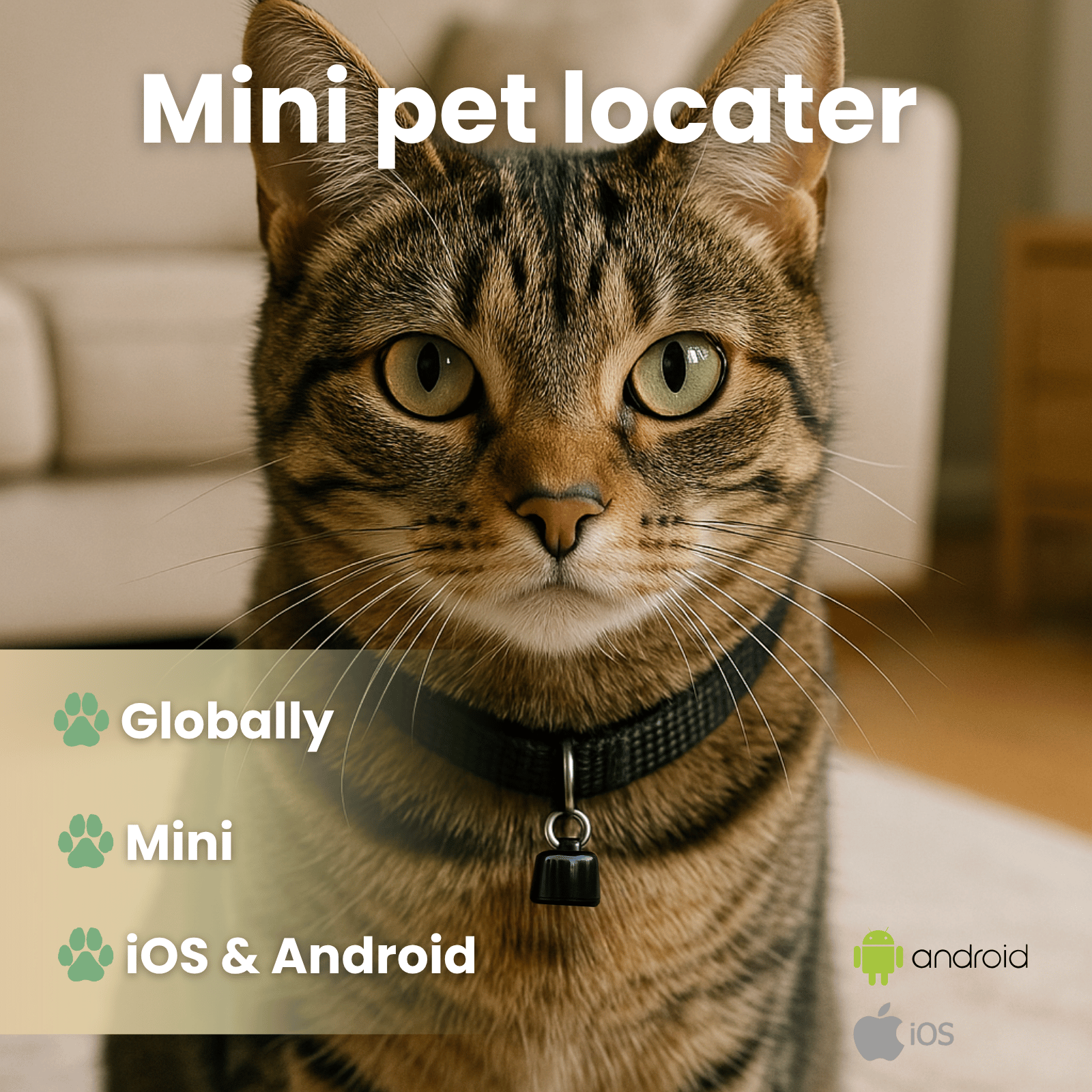 Dailypets Bluetooth Pet Tracker for Android and iPhone with Community Location Network