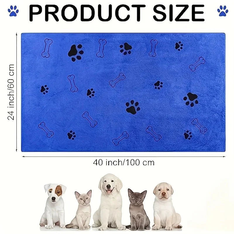 Dailypets Fast-Drying Microfiber Pet Towels 2-Pack for Everyday Dog Grooming Care