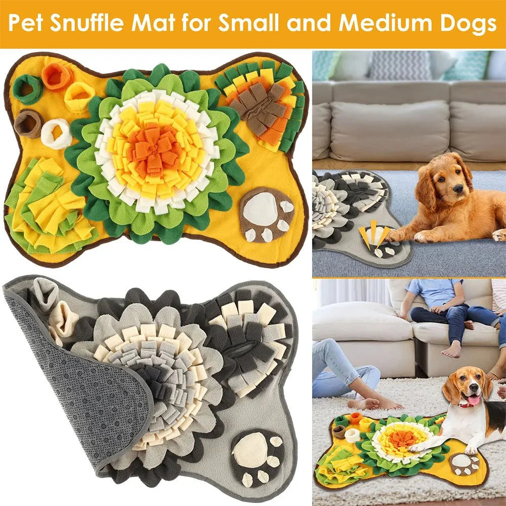 Dailypets Flower Snuffle Mat for Dogs with Hidden Treat Pockets