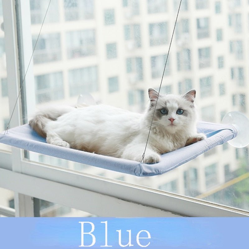 Dailypets Window Cat Bed with Breathable Paw Cut-Out Design