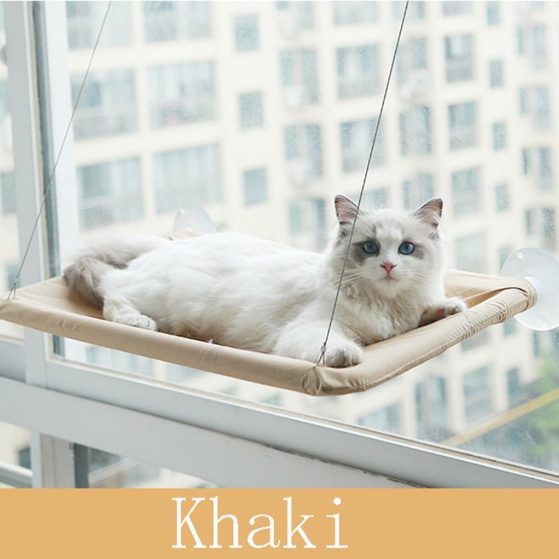Dailypets Window Cat Bed with Breathable Paw Cut-Out Design