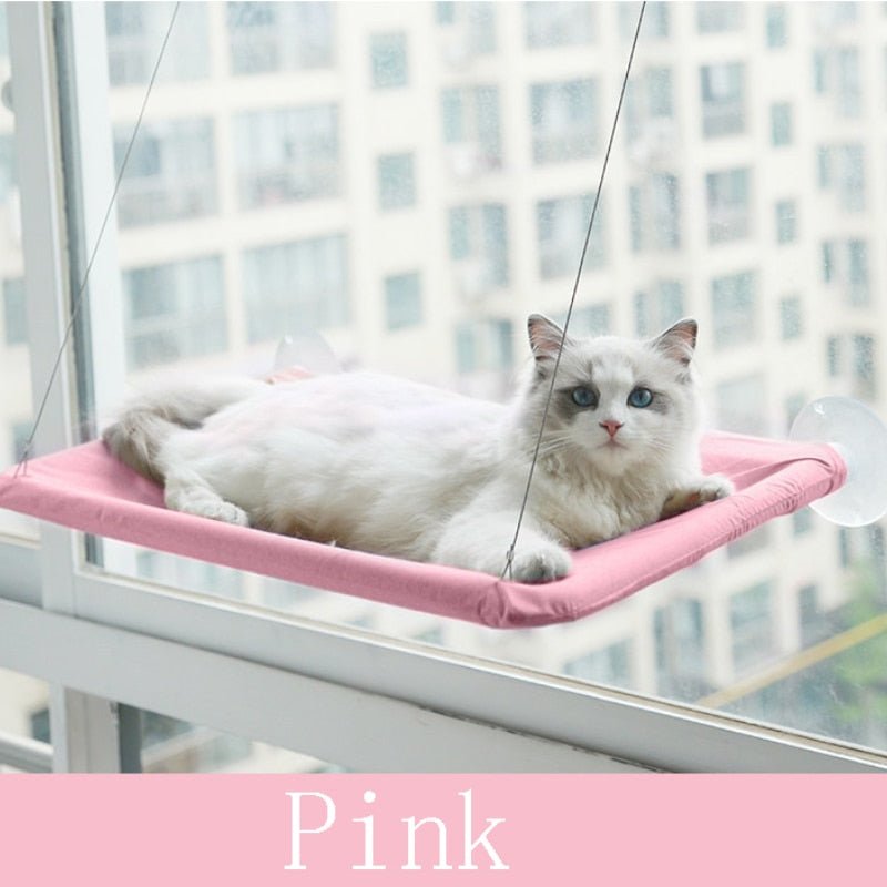 Dailypets Window Cat Bed with Breathable Paw Cut-Out Design