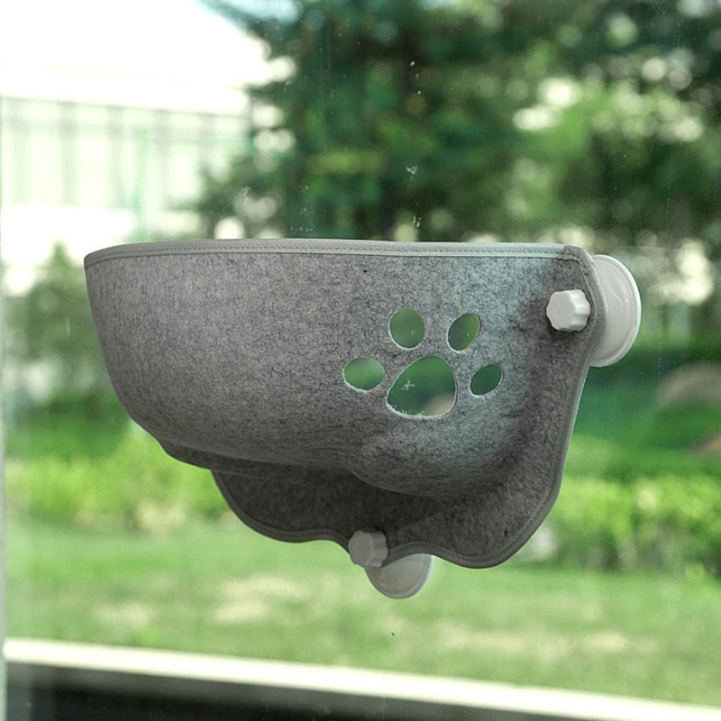 Dailypets Window Cat Bed with Breathable Paw Cut-Out Design