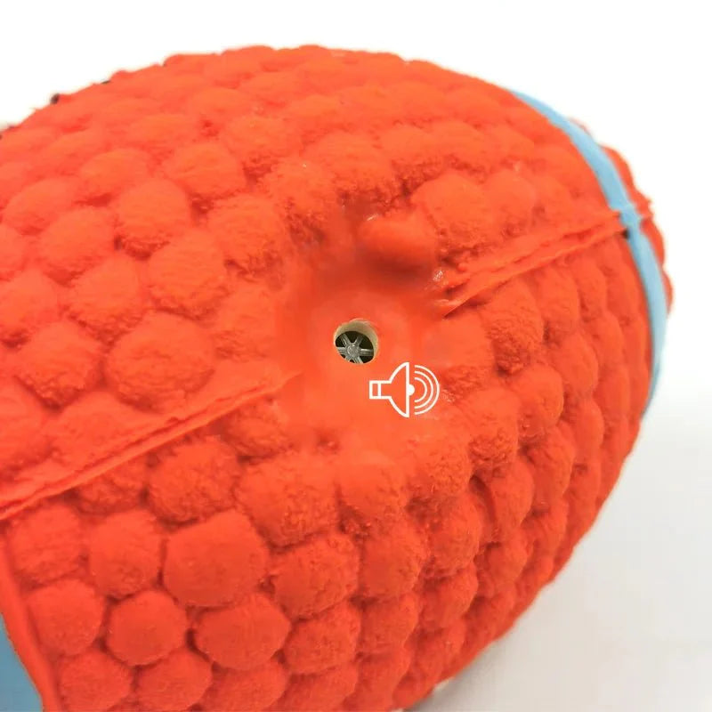 Dailypets Squeaky Latex Sports Ball Dog Toy for Fetch & Chewing