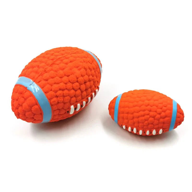 Dailypets Squeaky Latex Sports Ball Dog Toy for Fetch & Chewing
