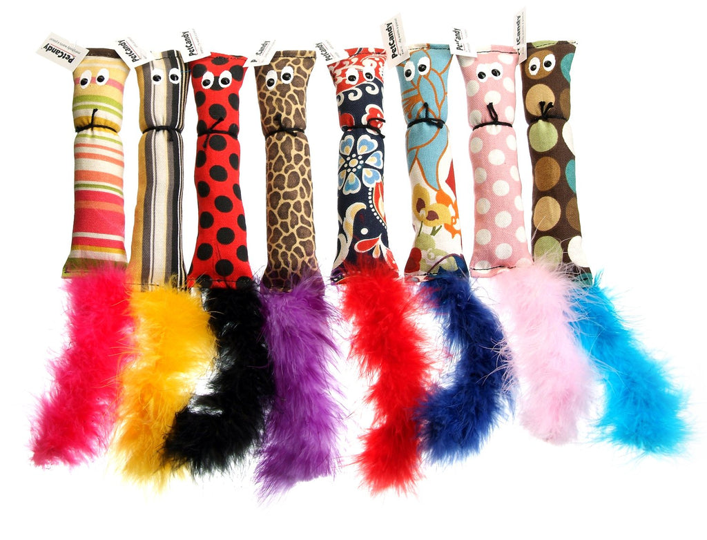 Dailypets Squirrel Organic Catnip Kicker Toy with Feather Tail