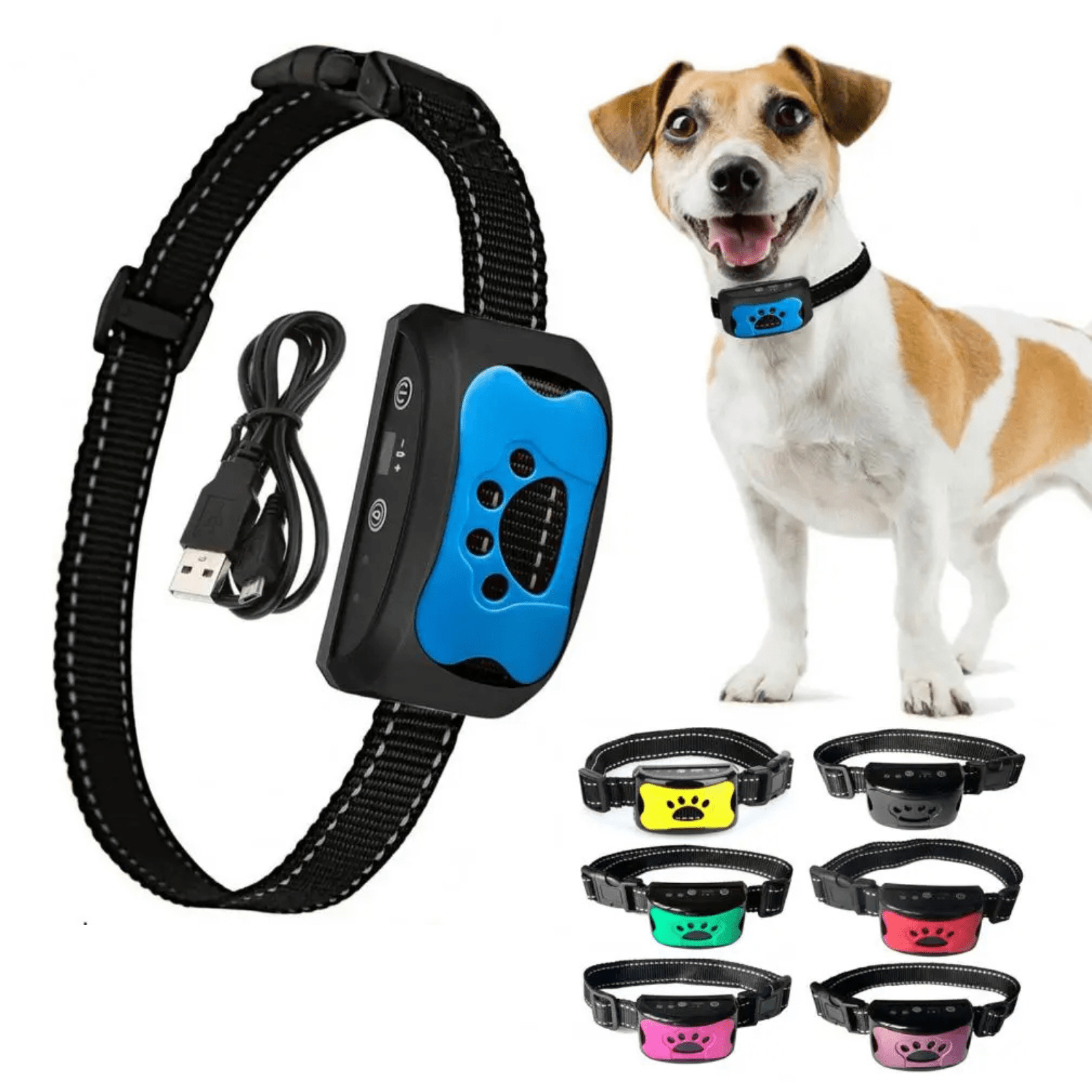 Dailypets Rechargeable Anti-Bark Training Collar with Vibration and Beep Modes