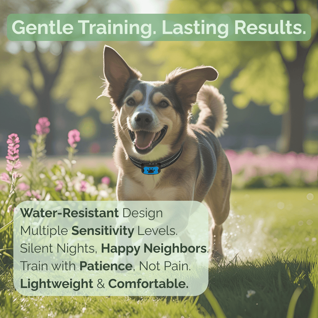 Dailypets Rechargeable Anti-Bark Training Collar with Vibration and Beep Modes