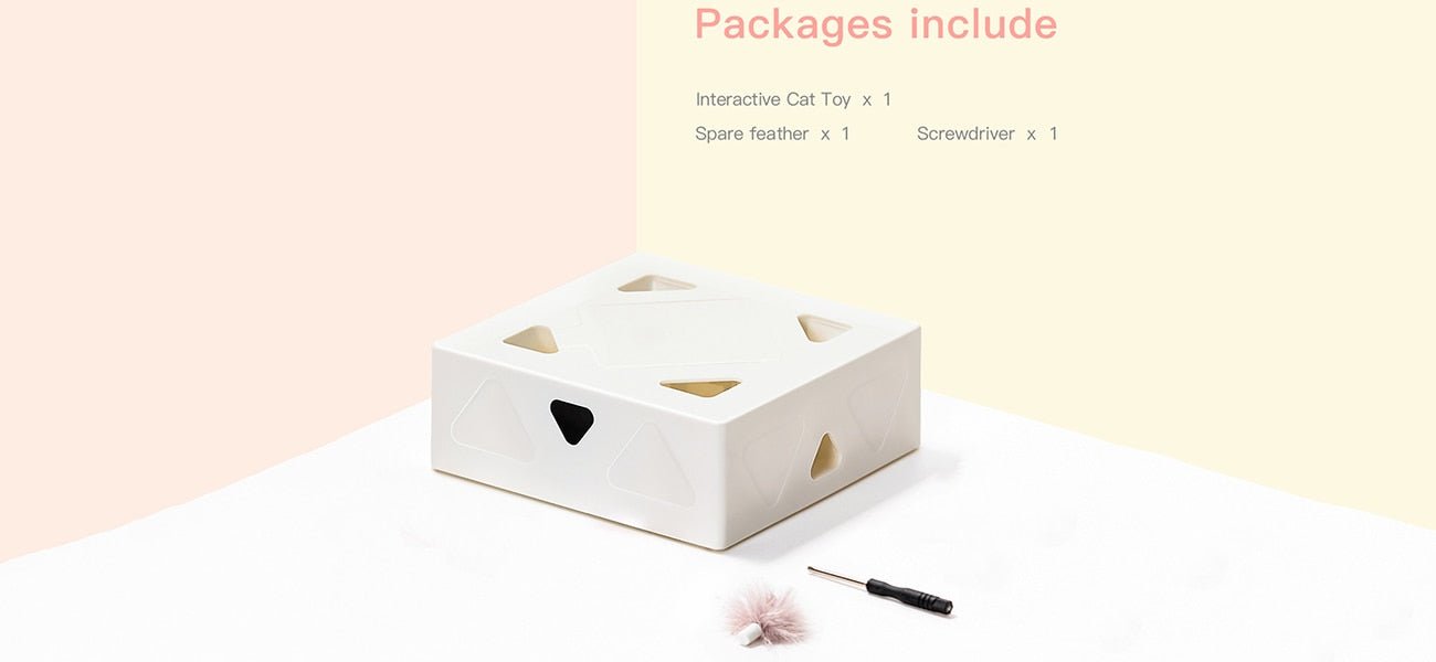 Dailypets Magic Feather Box – Automatic Cat Enrichment Toy