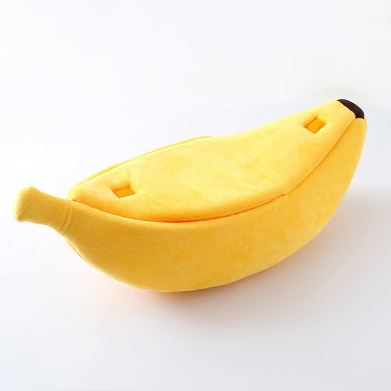 Dailypets Cozy Banana Cat Hideaway Bed