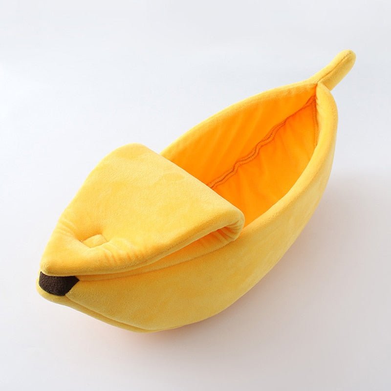 Dailypets Cozy Banana Cat Hideaway Bed