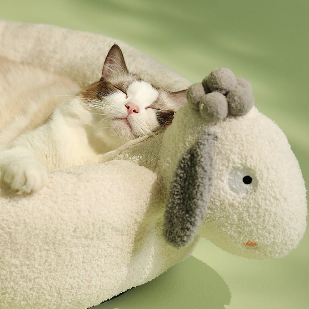 Dailypets Soft Cat Nest Bed – Anti-Anxiety Plush Resting Spot
