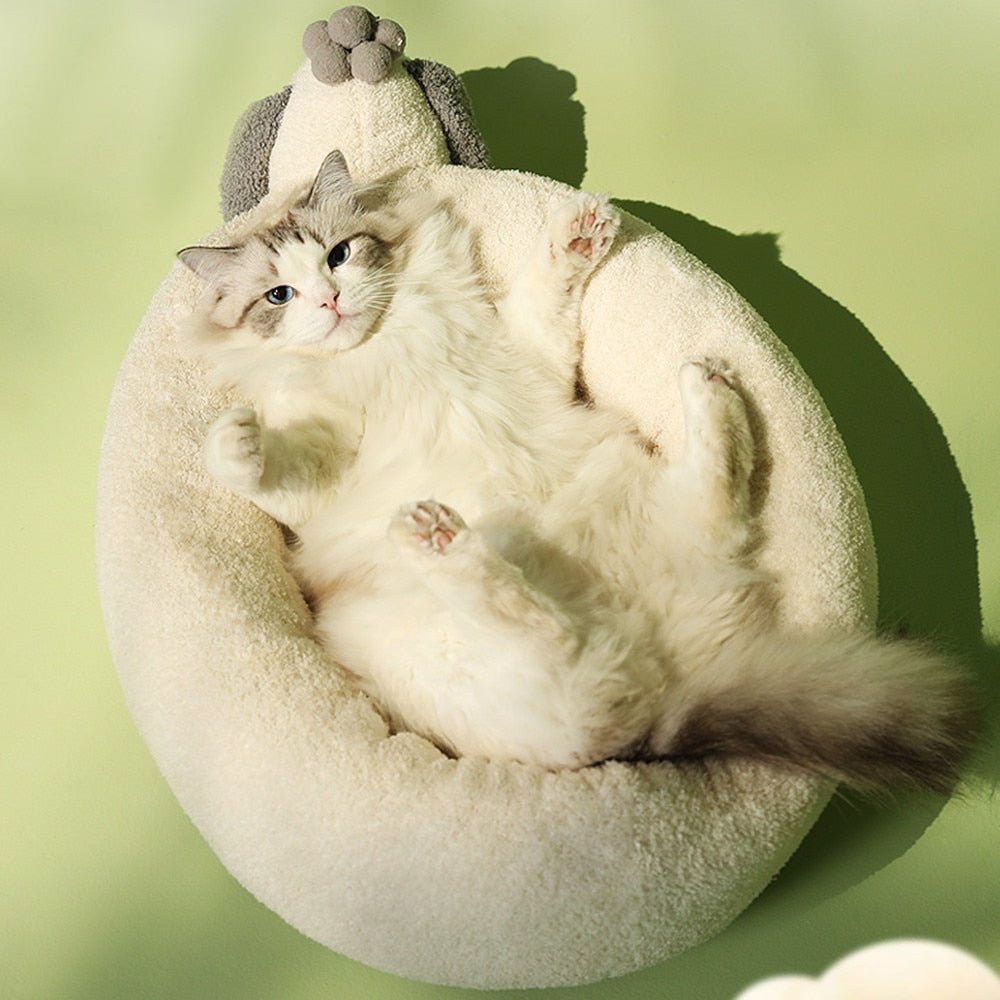Dailypets Soft Cat Nest Bed – Anti-Anxiety Plush Resting Spot