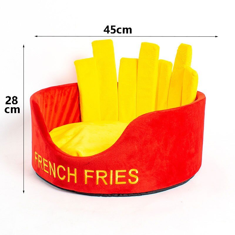 Dailypets Fast Food Cat Hideout – Cute Plush Cat House
