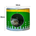 Dailypets Fast Food Cat Hideout – Cute Plush Cat House