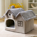 Dailypets Plush Indoor Cat House with Washable Cushion
