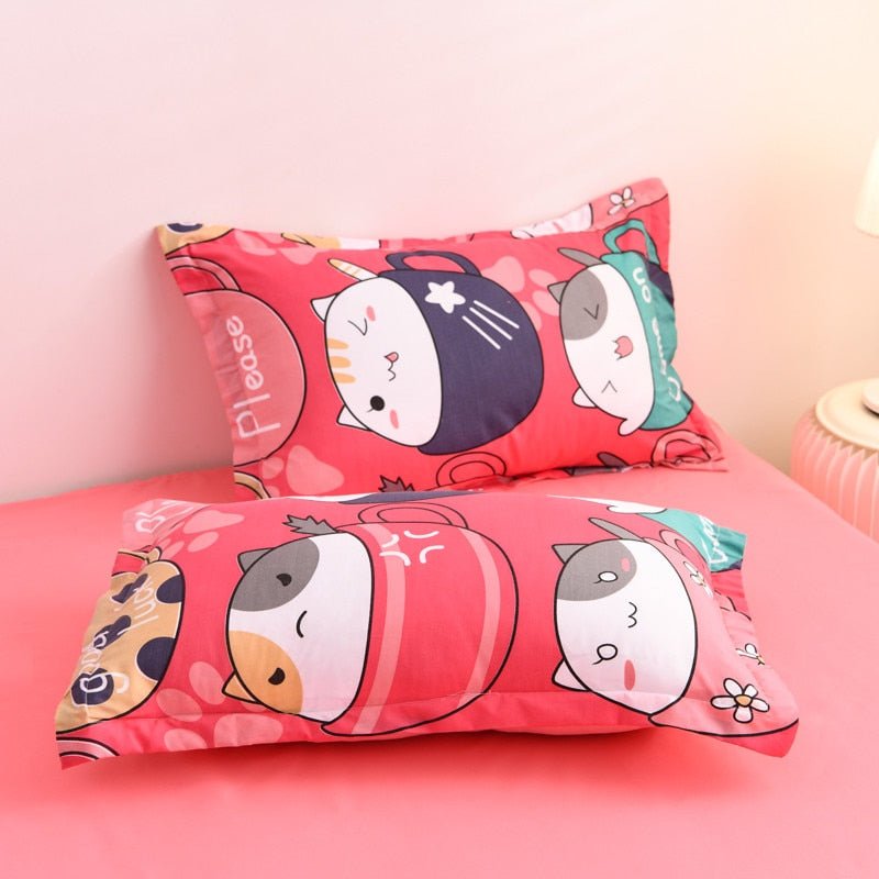 Dailypets Cat Lover Mug Print Bedding Set – Soft Microfiber Duvet Cover Ensemble