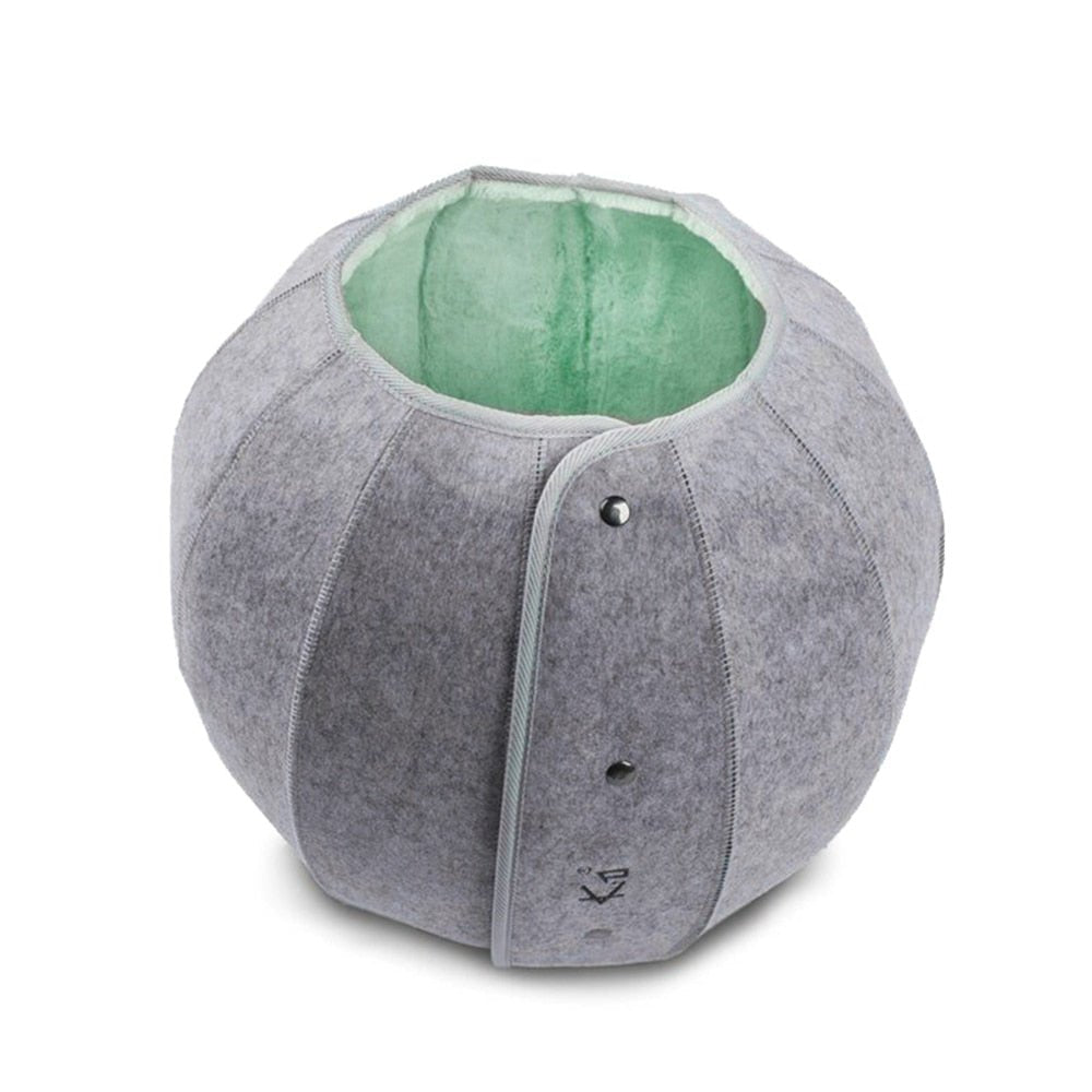 Dailypets Convertible Shell Cat Bed – Foldable Cozy Cat Cave
