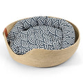 Dailypets Soft Basket Cat Nest with Removable Cushion