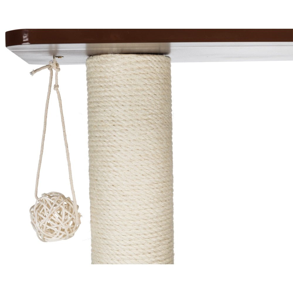 Dailypets Square Modern Cat Tree – 31-Inch Indoor Cat Tower with Condo & Interactive Toy