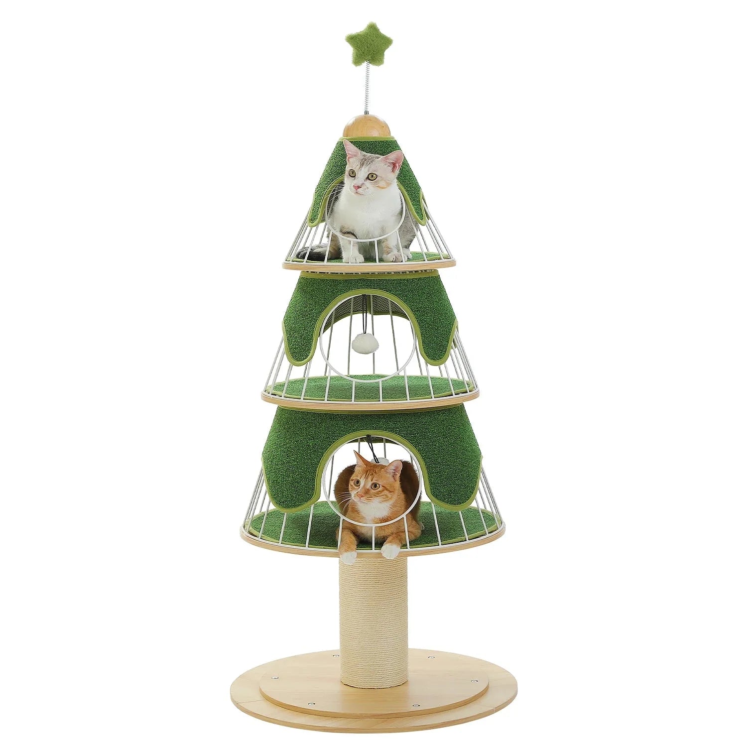 Dailypets Premium Christmas Cat Tree – Festive Multi-Level Cat Tower for Indoor Cats